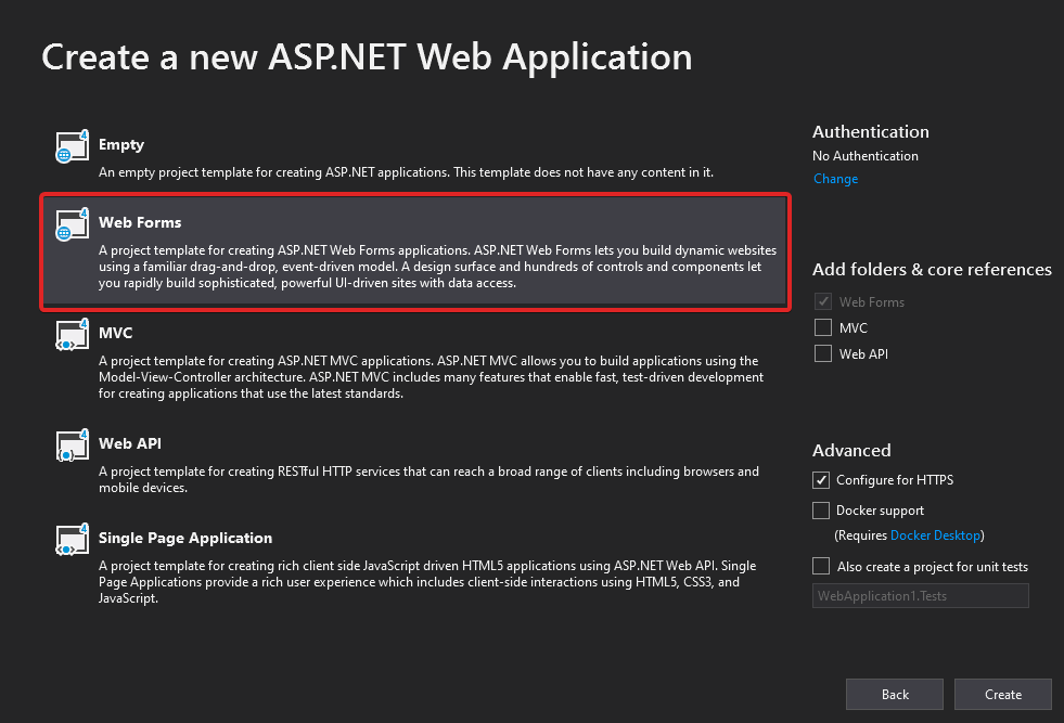 Visual-Studio-2019-ASP.NET-Web-Application-Project